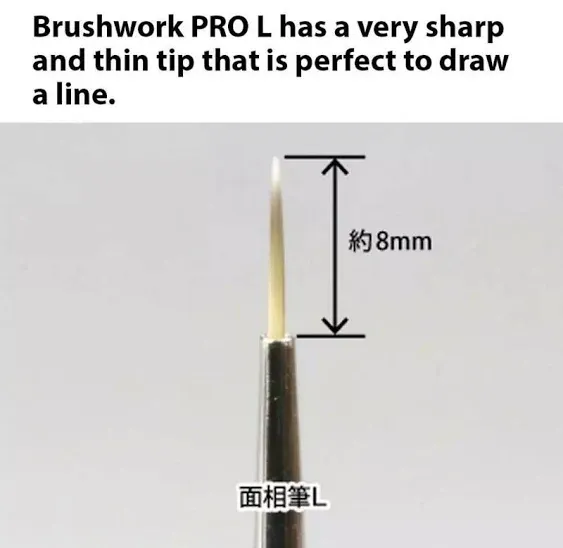 GodHand - GH-EBRSP-GML Brushwork PRO Fine Point Brush