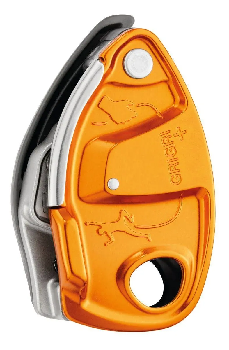 PETZL GRIGRI + Belay Device with Cam-Assisted Blocking and Anti-Panic Handle, Suitable for Learners and Intensive Use