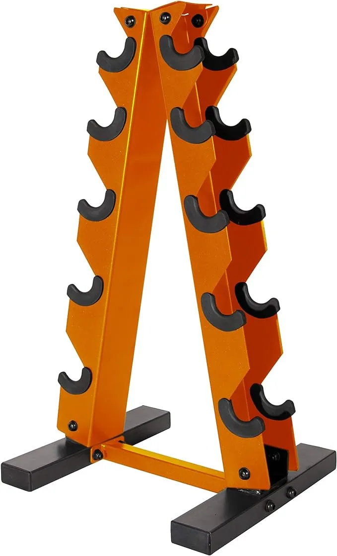 Cap Barbell A-Frame Dumbbell Weight Rack, Orange