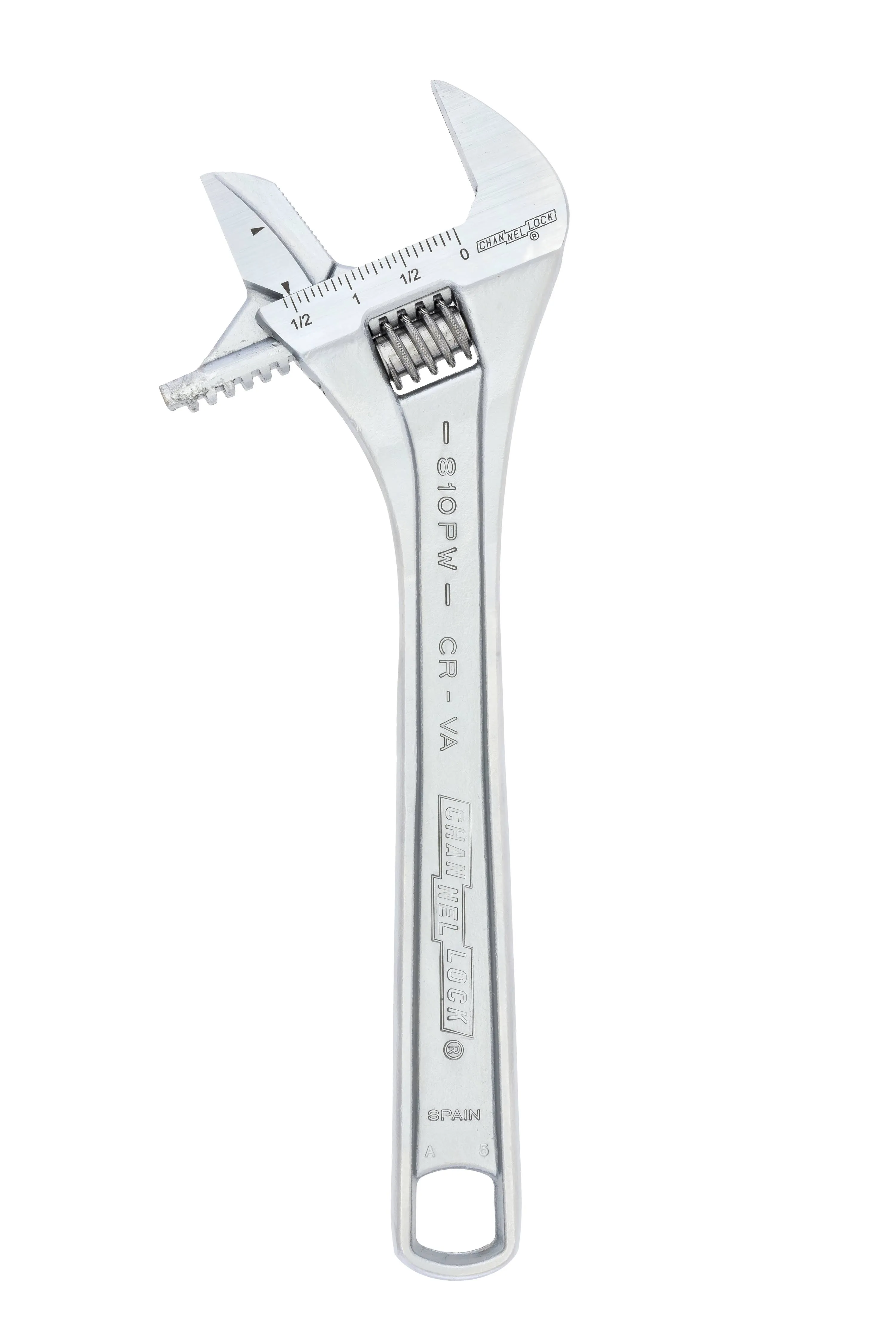 Channellock 810PW Reversible Jaw Adjustable Wrench Chrome - 10 in.