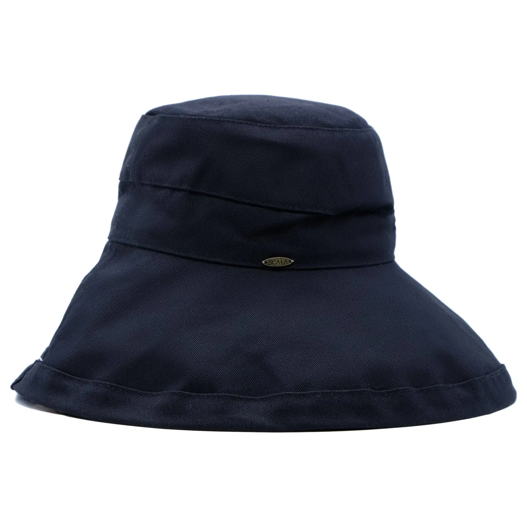 Scala Big Brim Cotton Sun Hat (Aqua) Caps