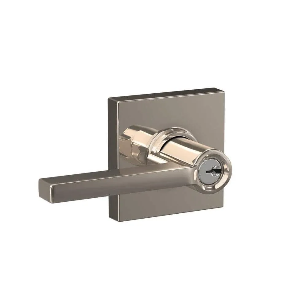 Schlage Residential F51A - Entry Lock - Latitude Lever, C Keyway with 16211 Latch and 10063 Strike