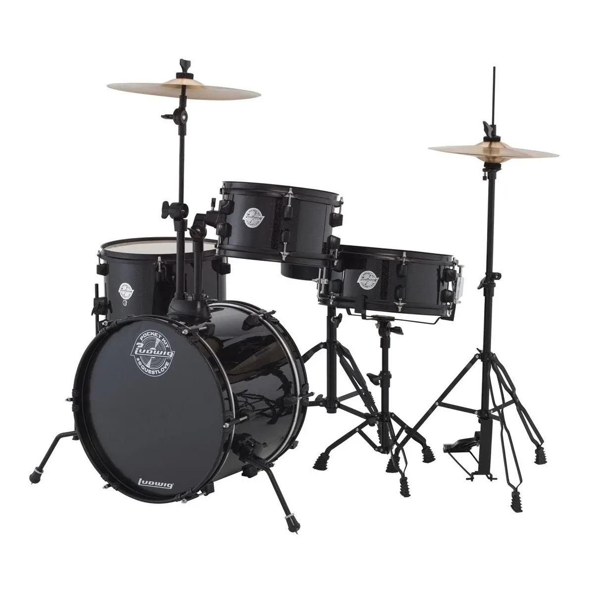 Ludwig Pocket Kit, Black Sparkle Batterie