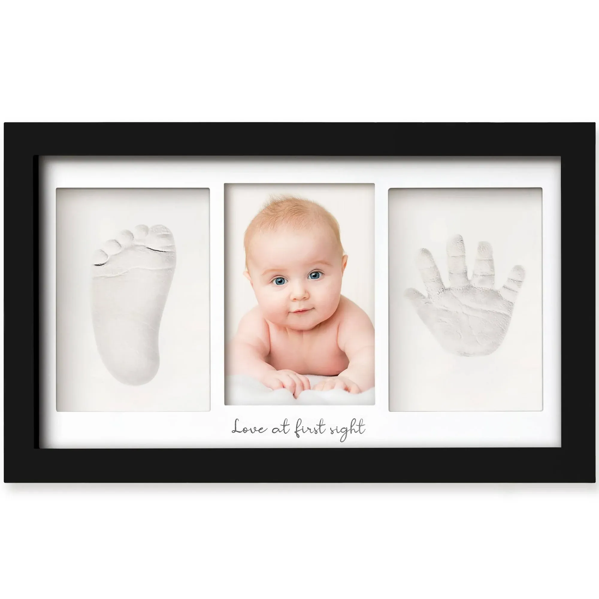 KeaBabies Duo Baby Handprint & Footprint Keepsake Frame