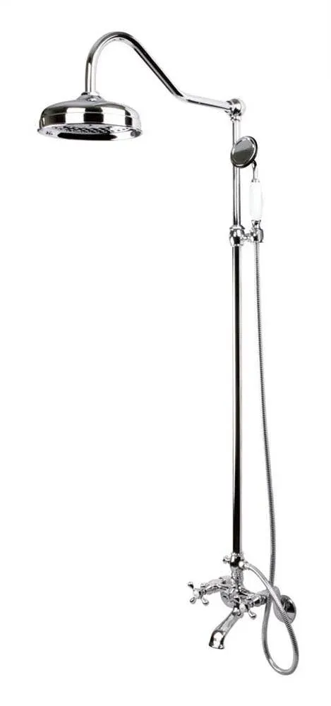 Kingston Brass Vintage Clawfoot Tub Shower Combination Polished Chrome