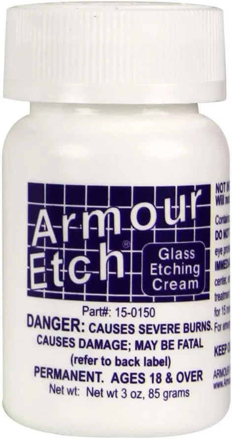 Armour Etch Glass Etching Cream 2.8 oz