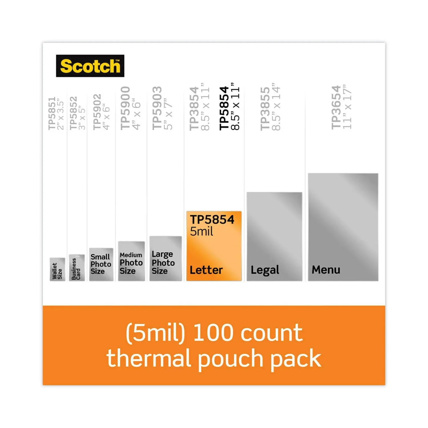 Scotch Thermal Laminating Pouches