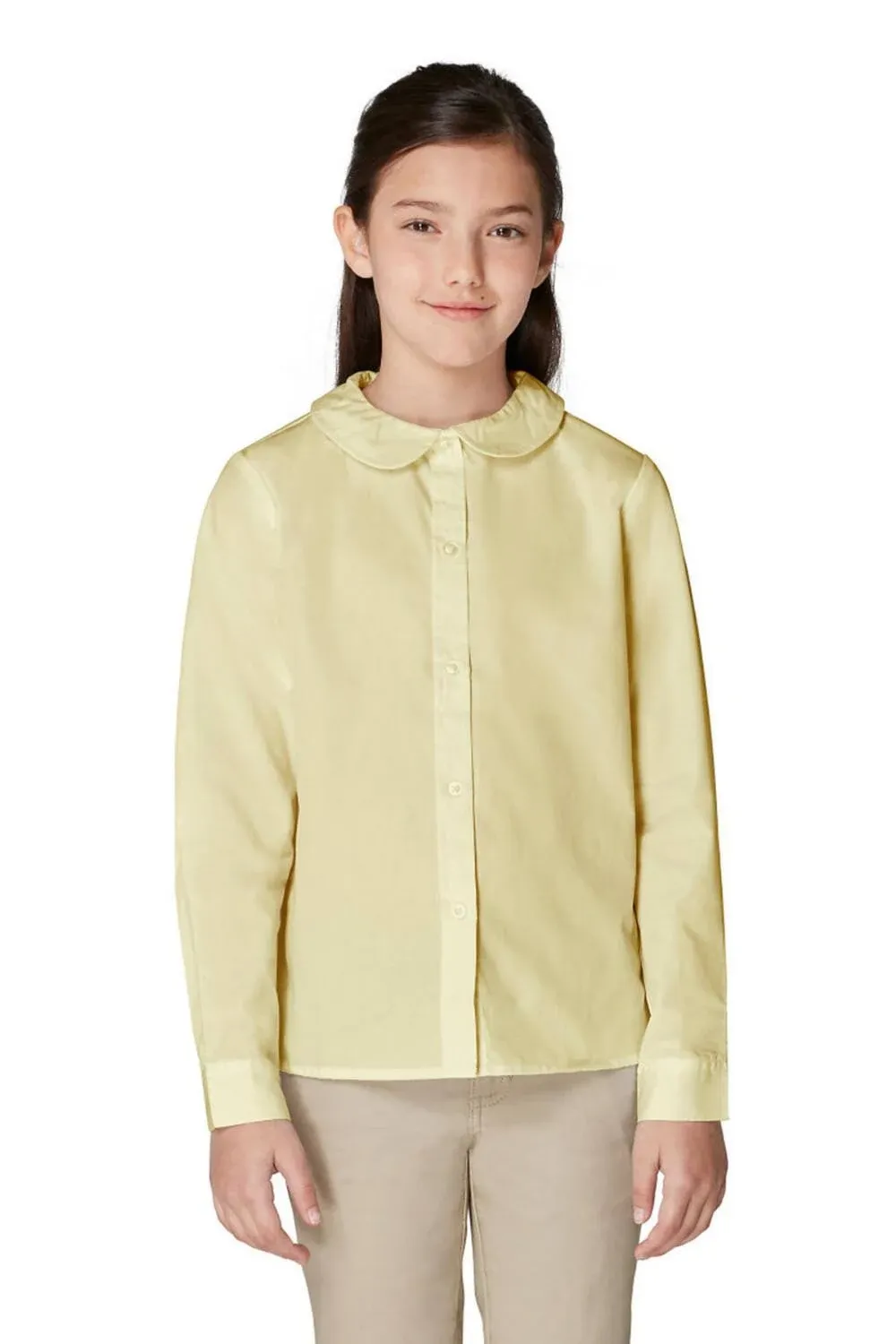 French Toast Girls Uniform Long Sleeve Peter Pan Collar Blouse