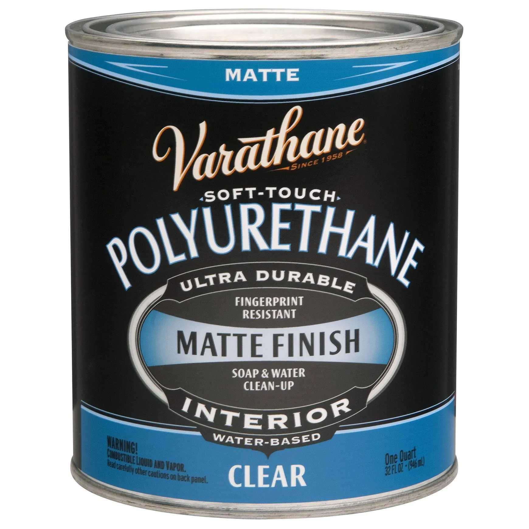 Varathane 262074 1 Quart Clear Matte Soft Touch Polyurethane