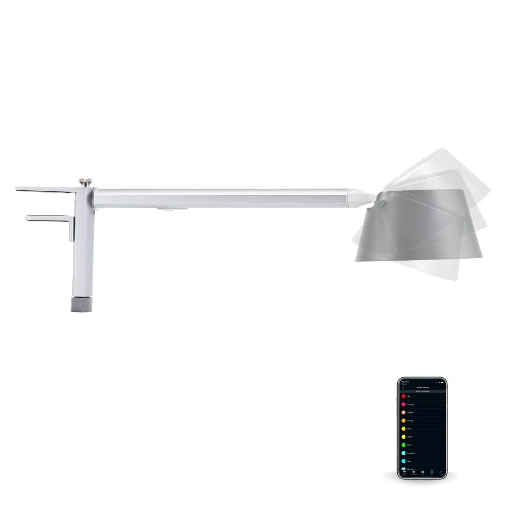 Smart Clamp Light, Works with Alexa, Auto-Circadian Mode, True White LED + 16M RGB Colors