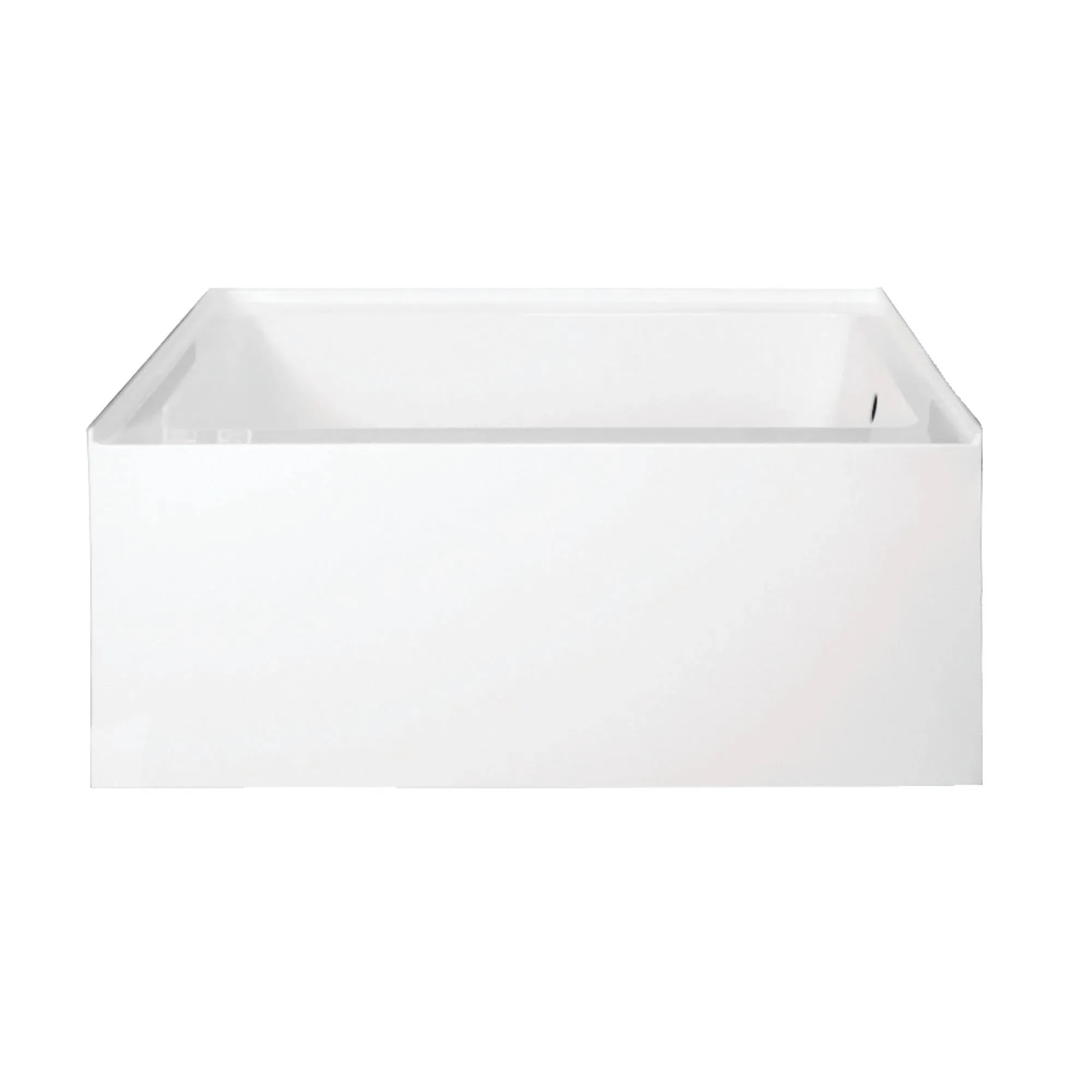 Kingston Brass VTDE483222R Ambry Alcove Tub, WhiteKingston Brass VTDE483222R Ambry Alcove Tub, White