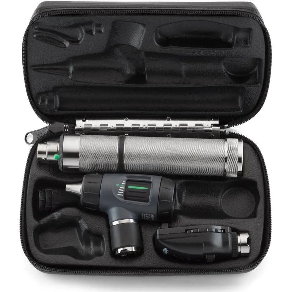 Welch Allyn 97150-M Halogen Hex Diagnostic Set with Standard Ophthalmoscope, Macro View Otoscope, Rechargeable, Hard Storage Case, Nickel-Cadmium Battery, IEC Plug Type-A, 3.5V