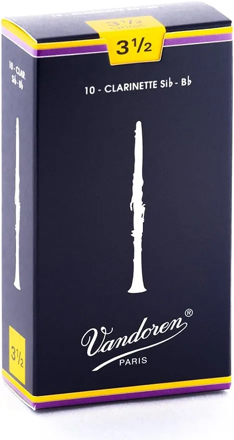 Vandoren Bb Clarinet Reeds 3.5 Traditional (10 Box)