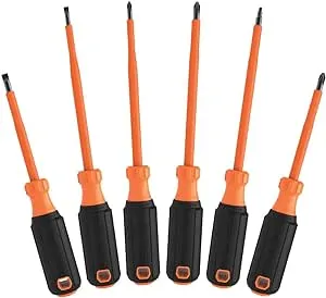 Klein Tools - 85076INS - Screwdriver Set, 1000V Insulated, 6-Piece