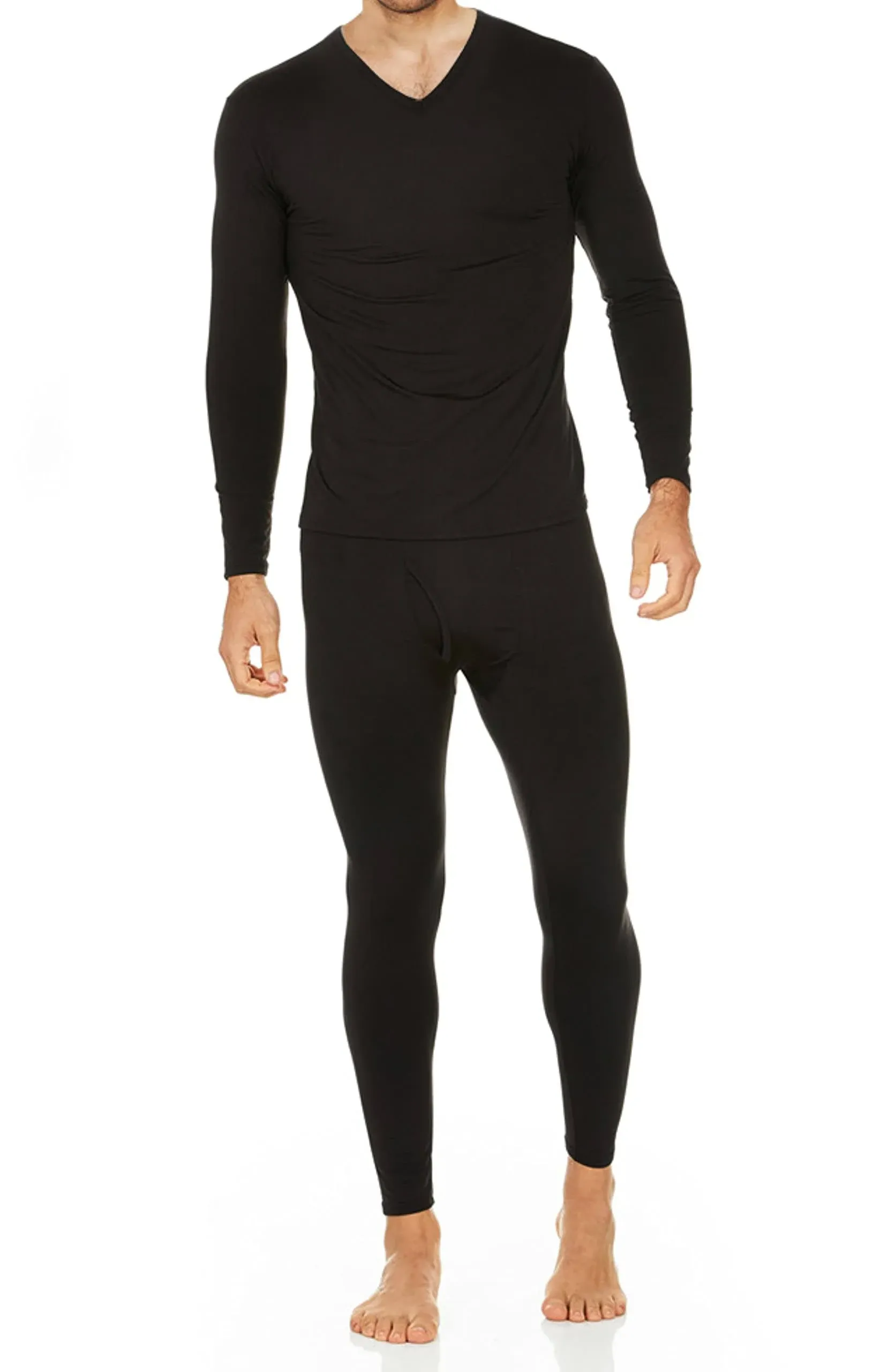 Thermajohn Long Johns Thermal Underwear for Men Fleece Lined Base Layer Set for ...