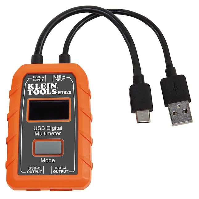 Klein Tools ET920 USB Digital Meter - USB-A & USB-C