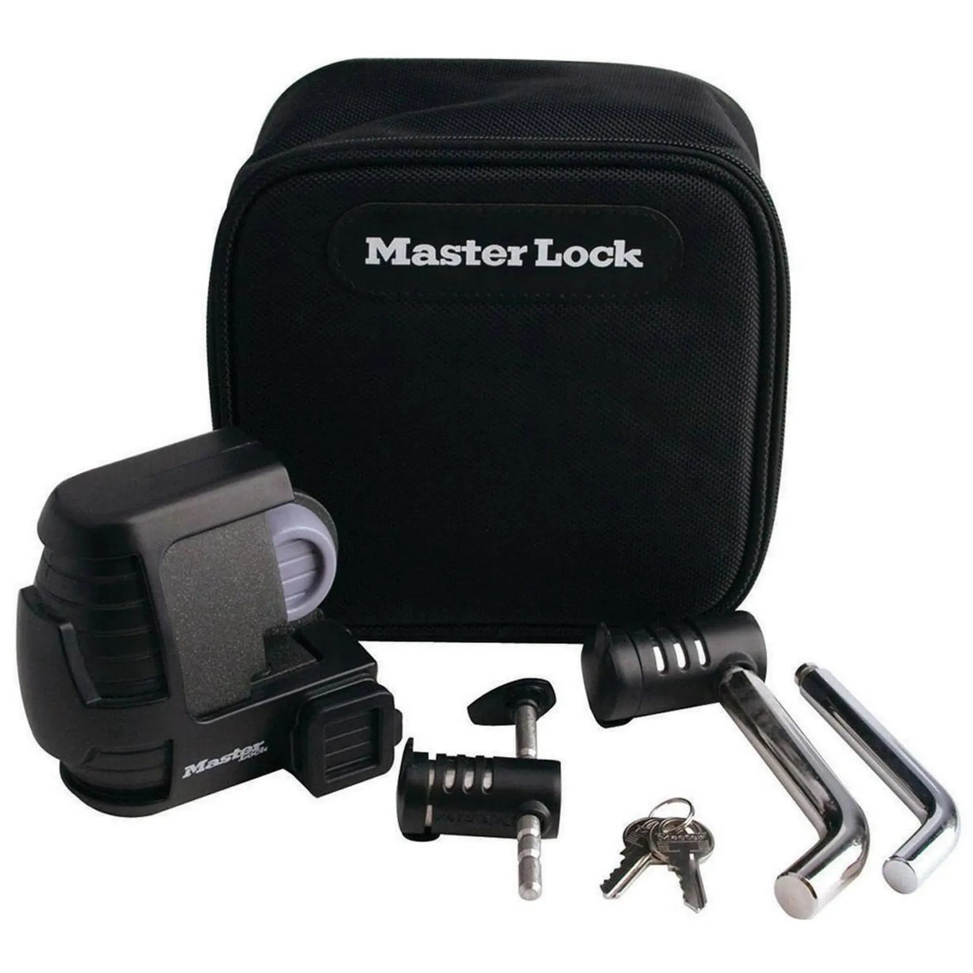 Master Lock Trailer Lock, Trailer Coupler & Receiver Lock Combo Pack, 3794DAT , Red