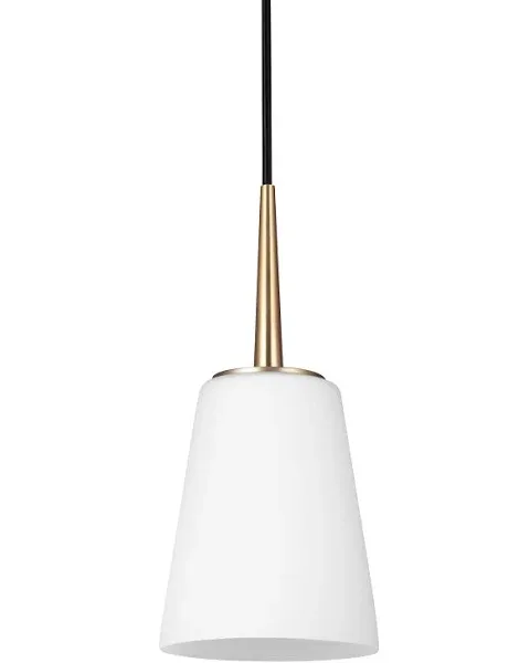 Sea Gull Lighting-6140401-848-Driscoll - One Light Mini-Pendant Satin