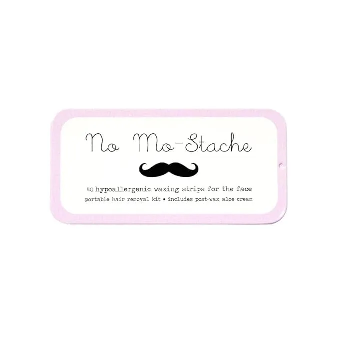 No Mo-Stache Shark Tank Hair Removal Lip Wax Strips - Safe To Use for All Skin Type - 40 Travel Friendly Individual Use Lip Wax Strips - The Quick Easy Way of Lip Waxing - Hair Removal Skin Exfoliator