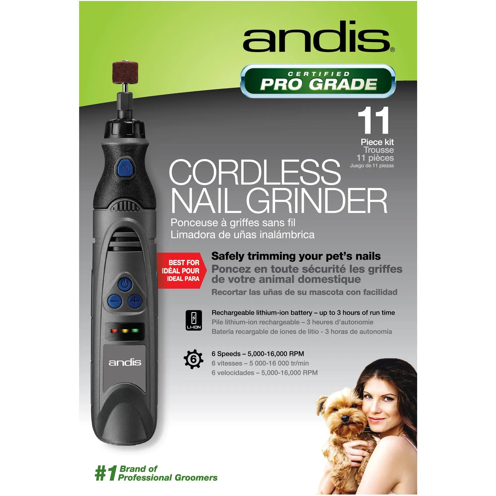 Andis 6-Speed Cordless Nail Grinder