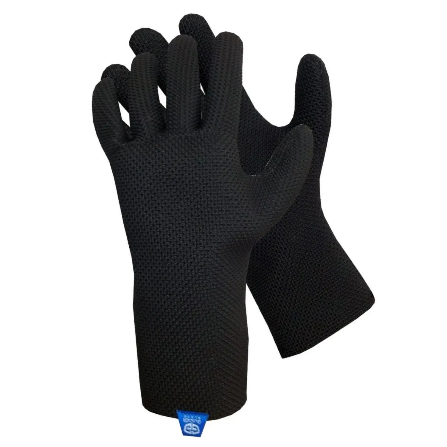 Glacier Glove Ice Bay Unisex Waterproof 2MM Fleece Lined Techline Neoprene Fishing Gloves, Black XL