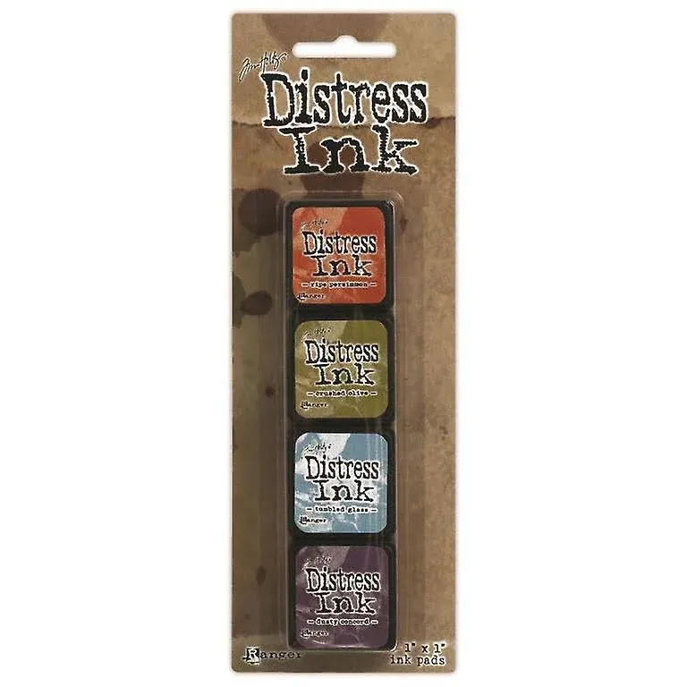 Tim Holtz Distress Mini Ink Pads 4/Pkg-Kit 9 (Pack of 2)