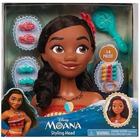 Disney Princess Moana Styling Head by Just Play, Multi