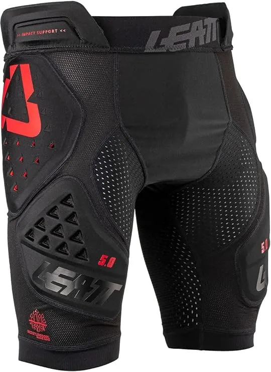 Leatt Black 3DF 5.0 Impact Shorts