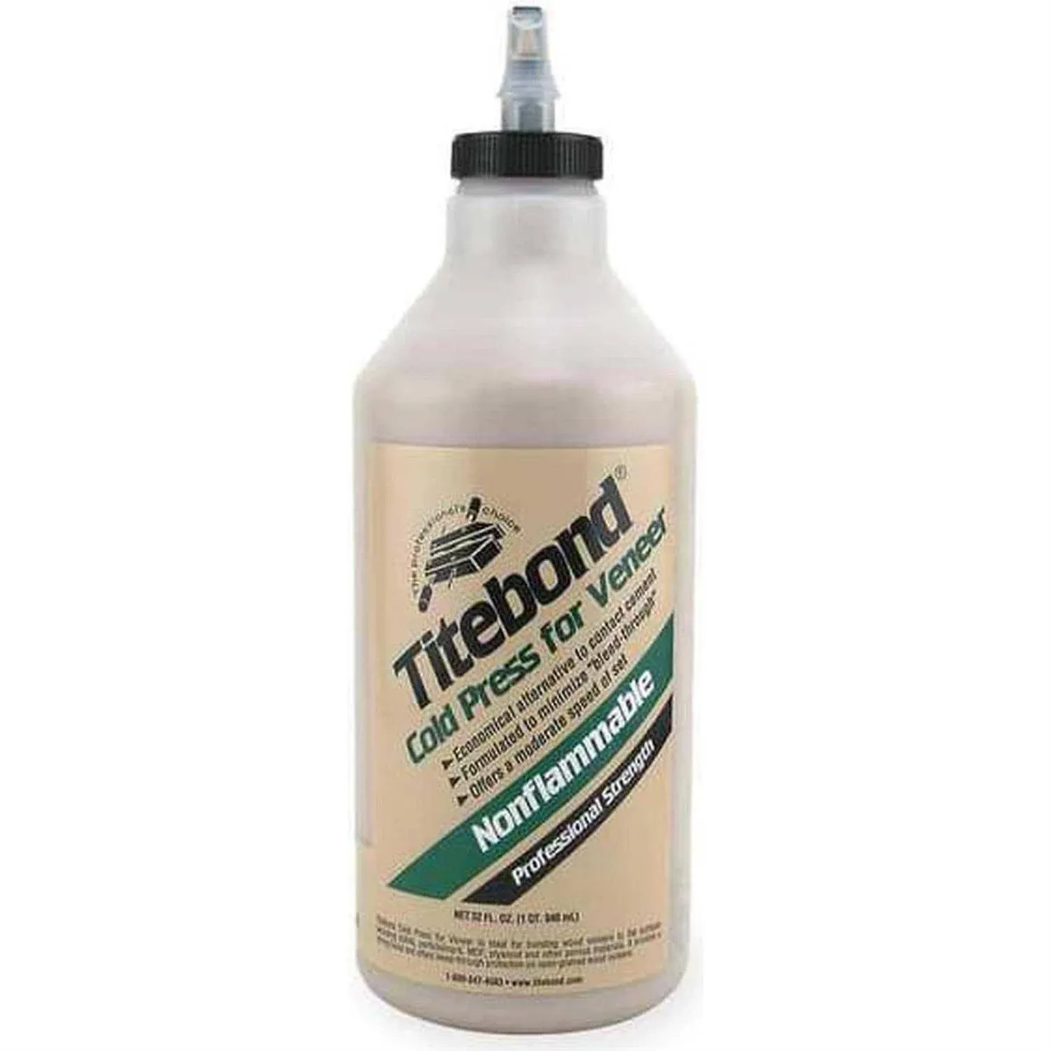 Titebond 5175 Glue, Cold Press for Veneer, 1 Quart, Brown