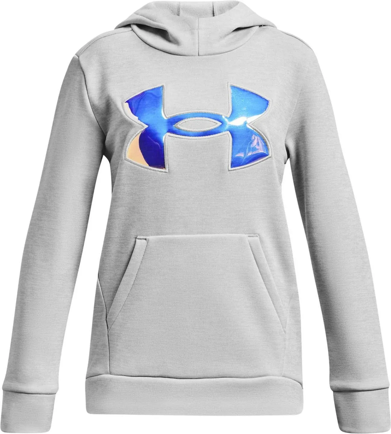 Under Armour Girls Armour Fleece Iridescent Big Logo Hoodie