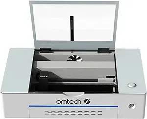 OMTech Polar 50W Desktop Laser Engraver with LightBurn, 12x20" CO2 Laser Engraving Machine with 2 Rotary Axes 5MP Camera Fume Extractor Water Chiller