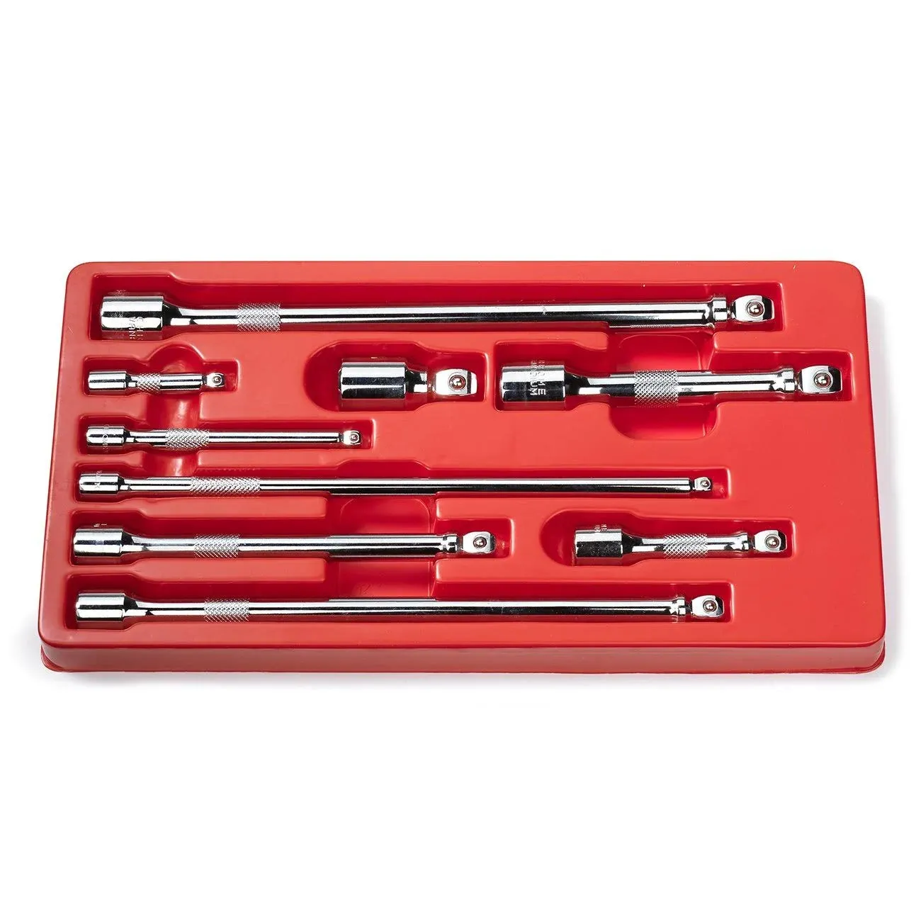 9PC Wobble Socket Extension Bar Hand Tool Set Kit Box 1/4&#034; 3/8&#034; 1/2&#034; Drive