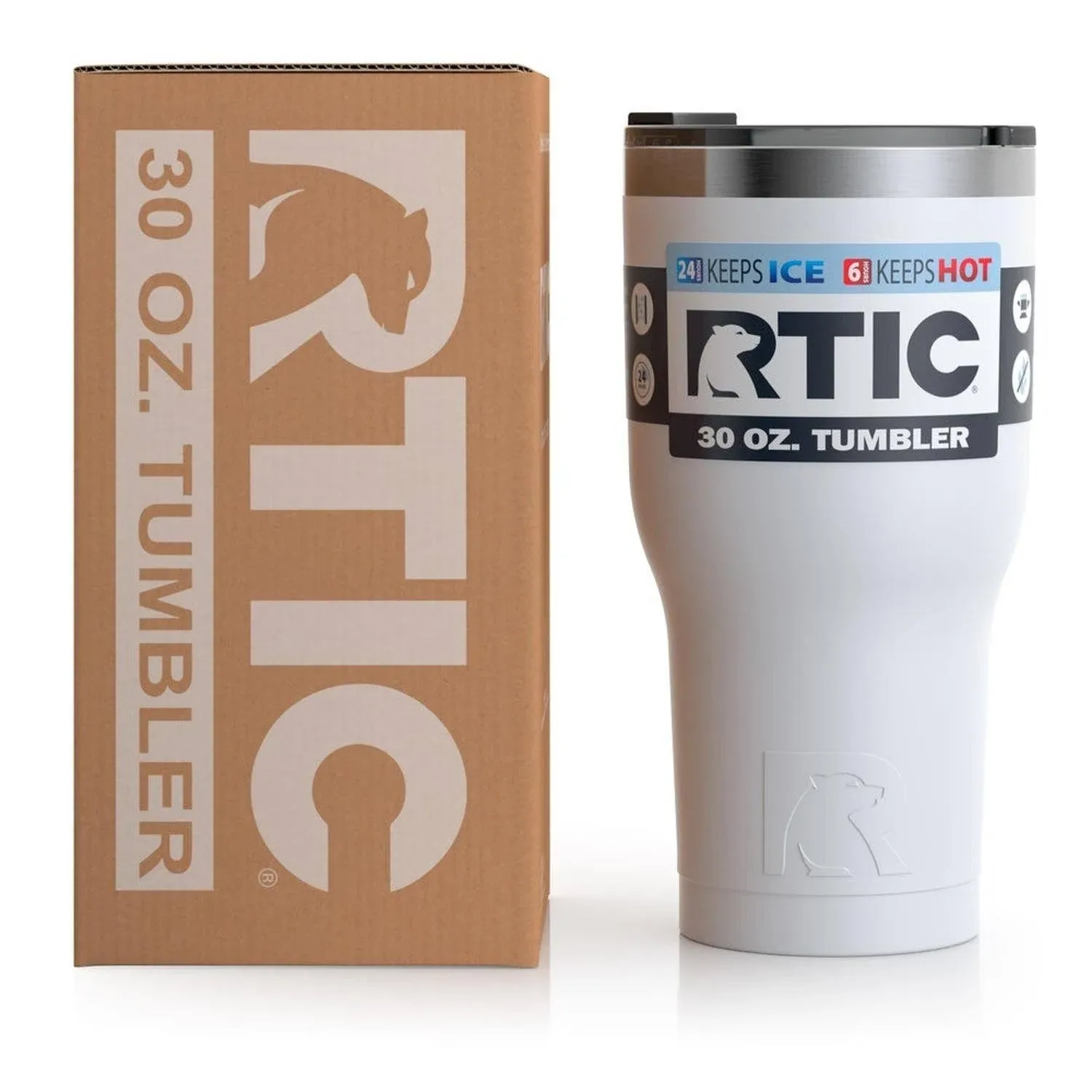 Personalized RTIC 30 oz Tumbler - Matte White