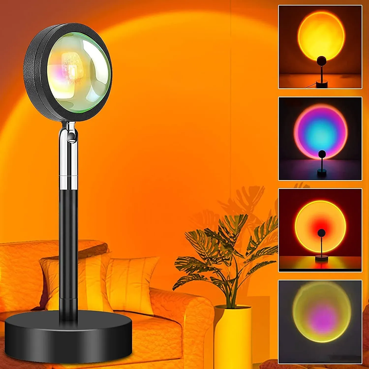 EGR Sunset Lamp Projector, Sunset Light with Multiple Colors Changing Projector LED Lights Floor Lamp Room Decor Night Light for Christmas Decorations (Sunset)