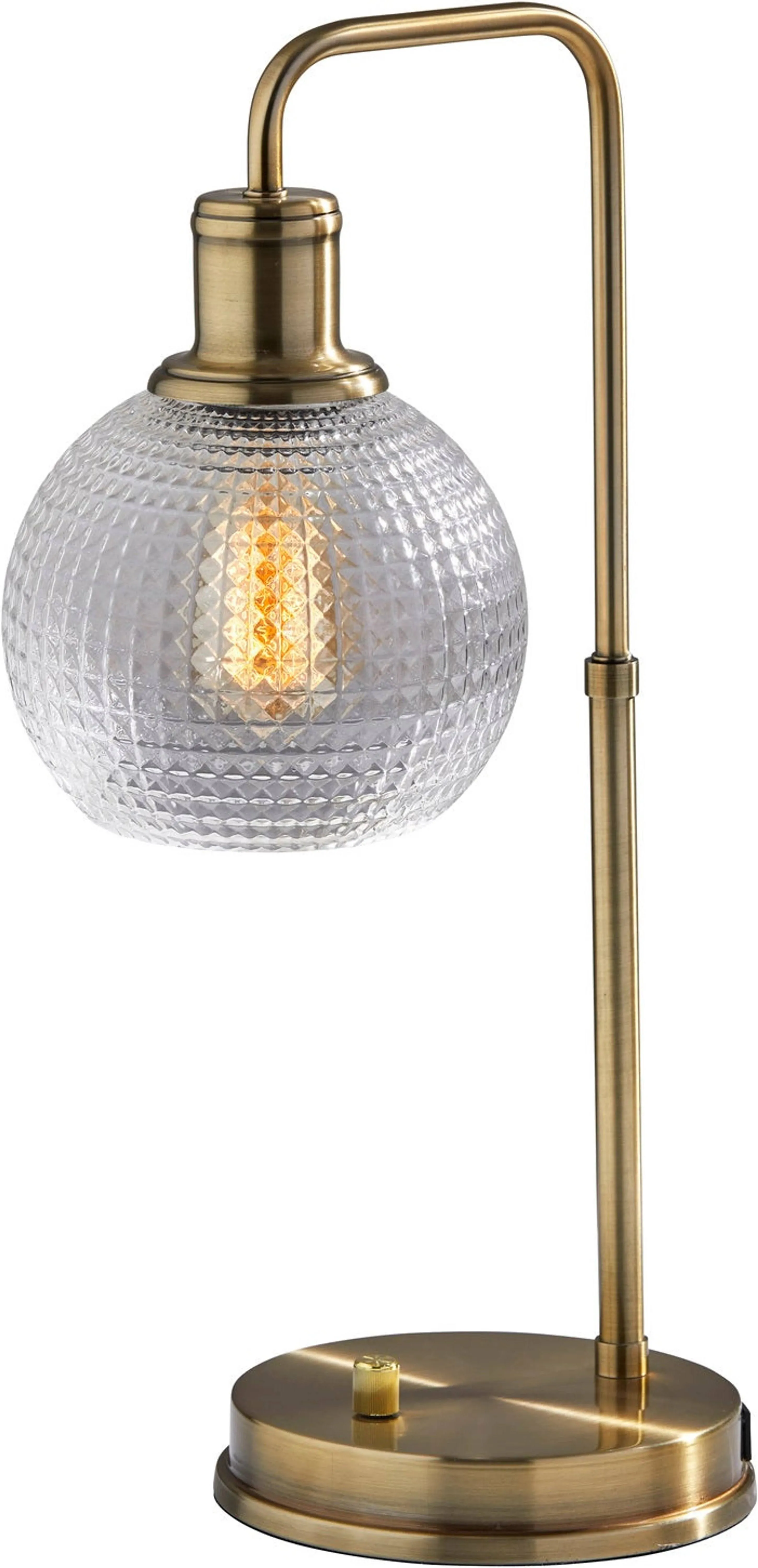 \u200bSimplee Adesso SL3711-21 Barnett 20.5 in. Antique Brass Table Lamp