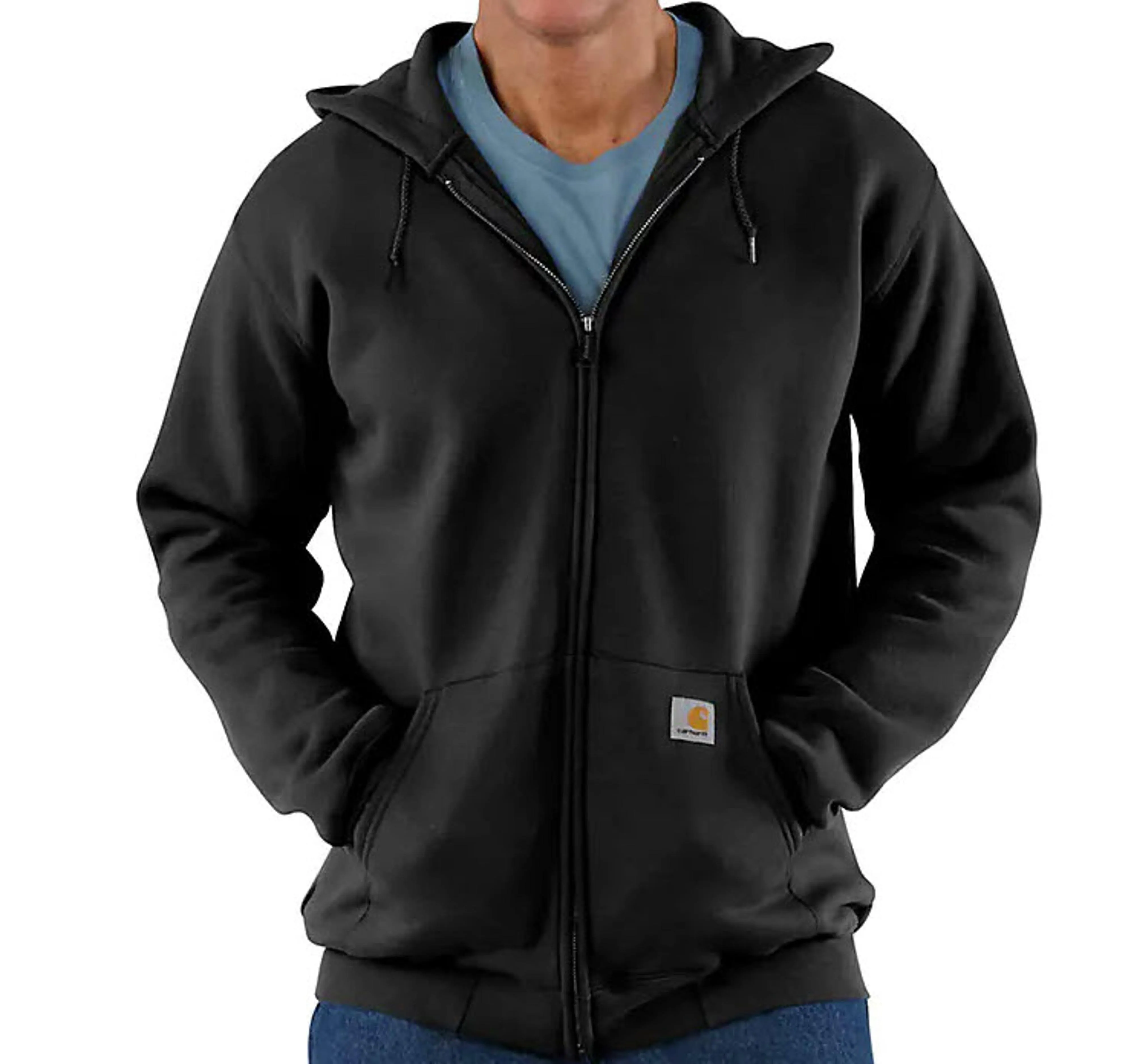 Carhartt Rain Defender Paxton Heavyweight Hooded Zip-Front Sweatshirt (Carbon Heather) 2XL