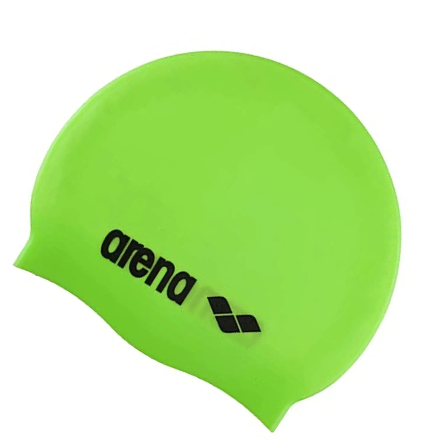 Arena Classic Silicone Swim Cap, Acid Lime / Black