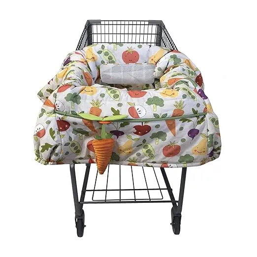 Boppy Shopping Cart Cover - Sunshine, Gray