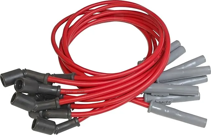 MSD 32829 Super Conductor Spark Plug Wire Set, Red, 8.5 mm