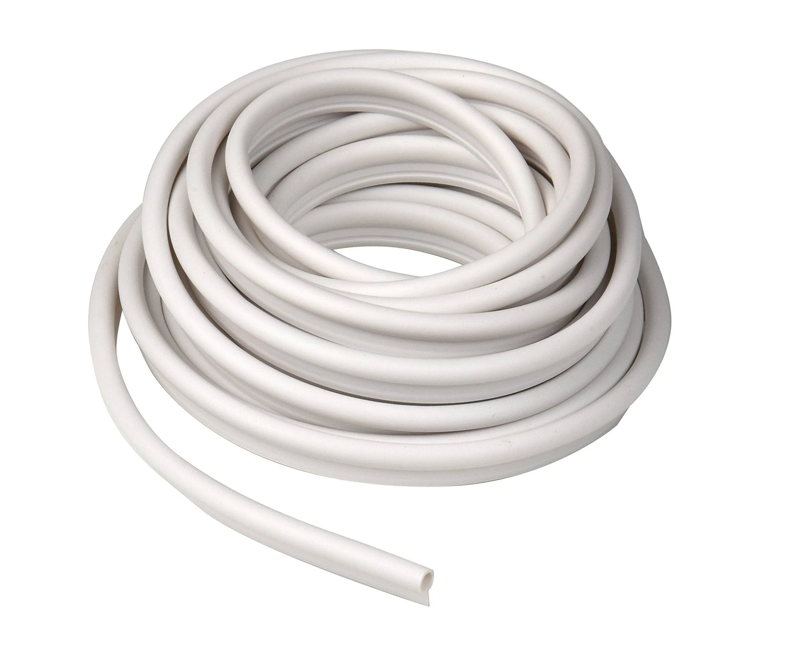 Frost King V18wh Gasket Weatherstrip, 1/2 in W, 1/4 in Thick, 17 ft L, Vinyl, White