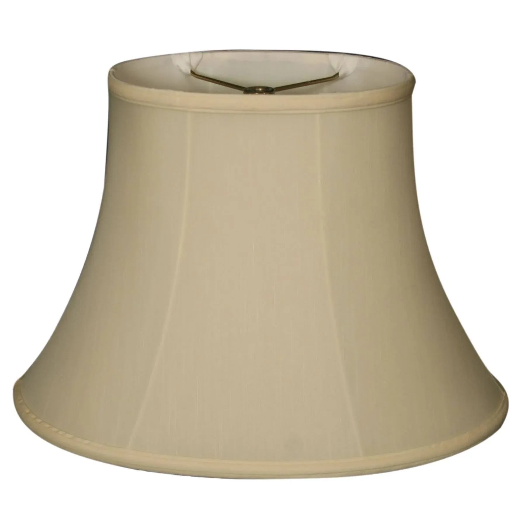 Royal Designs Oval Flare Bottom Outside Corner Basic Lamp Shade, Black with Gold, (6" x 4")" x (10.75" x 8") x 8", BS-725-10BLKGL