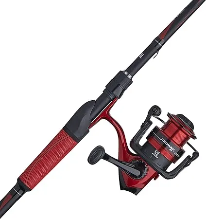 Abu Garcia Red Max Spinning Fishing Combo, Size: 7' - 1pc - Medium