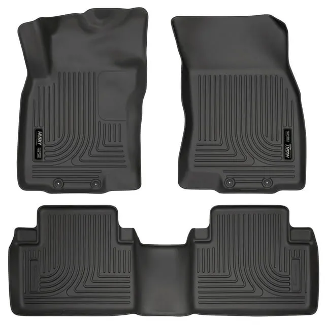 Husky Liners For 14-20 Nissan Rogue Black Front & 2nd Row Seat Floor Mats 98671