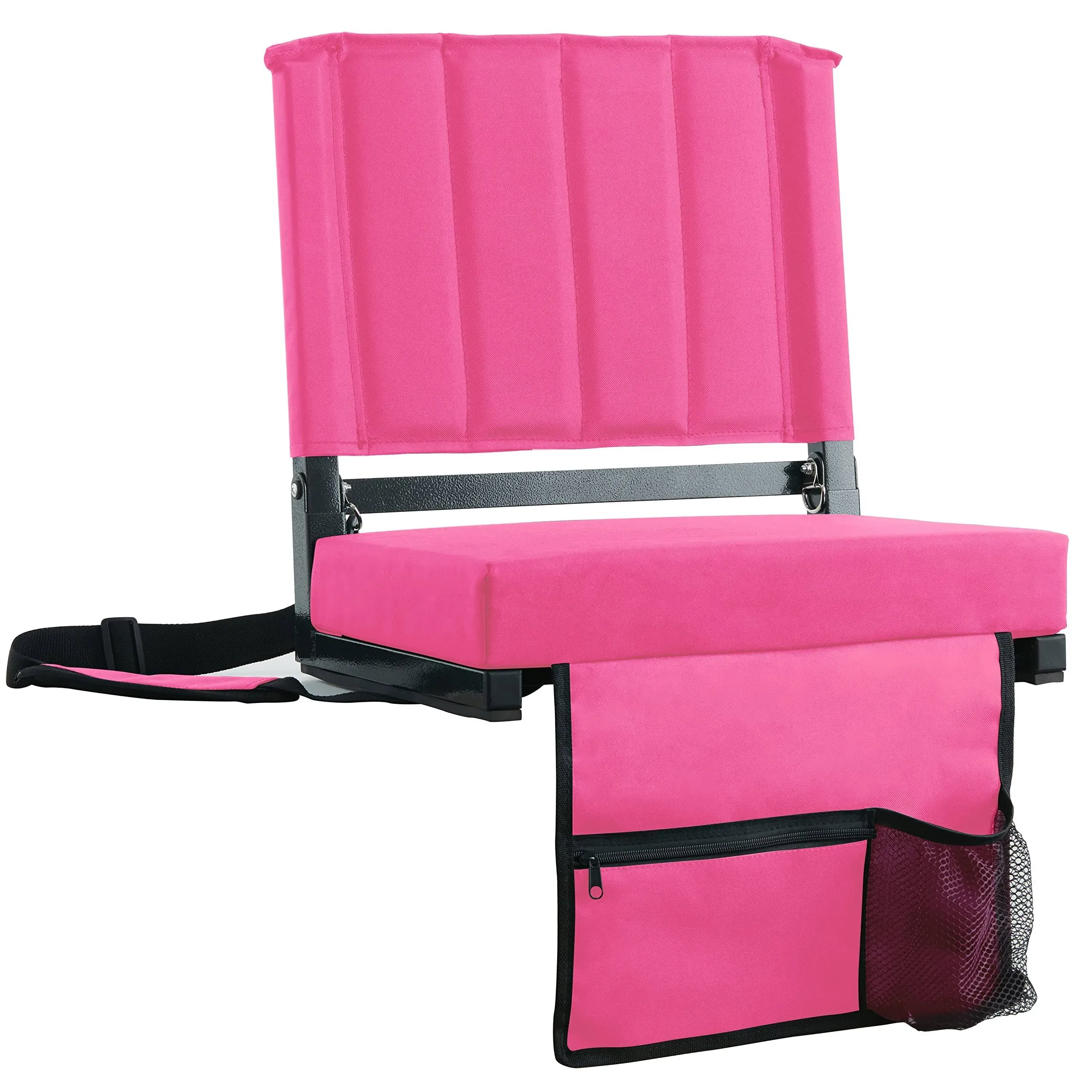 Sport Beats Stadium SEATS with Back Support Bleacher Chairs with Back and Cushion Thick Padded Bleacher SEATS Includes Shoulder Strap