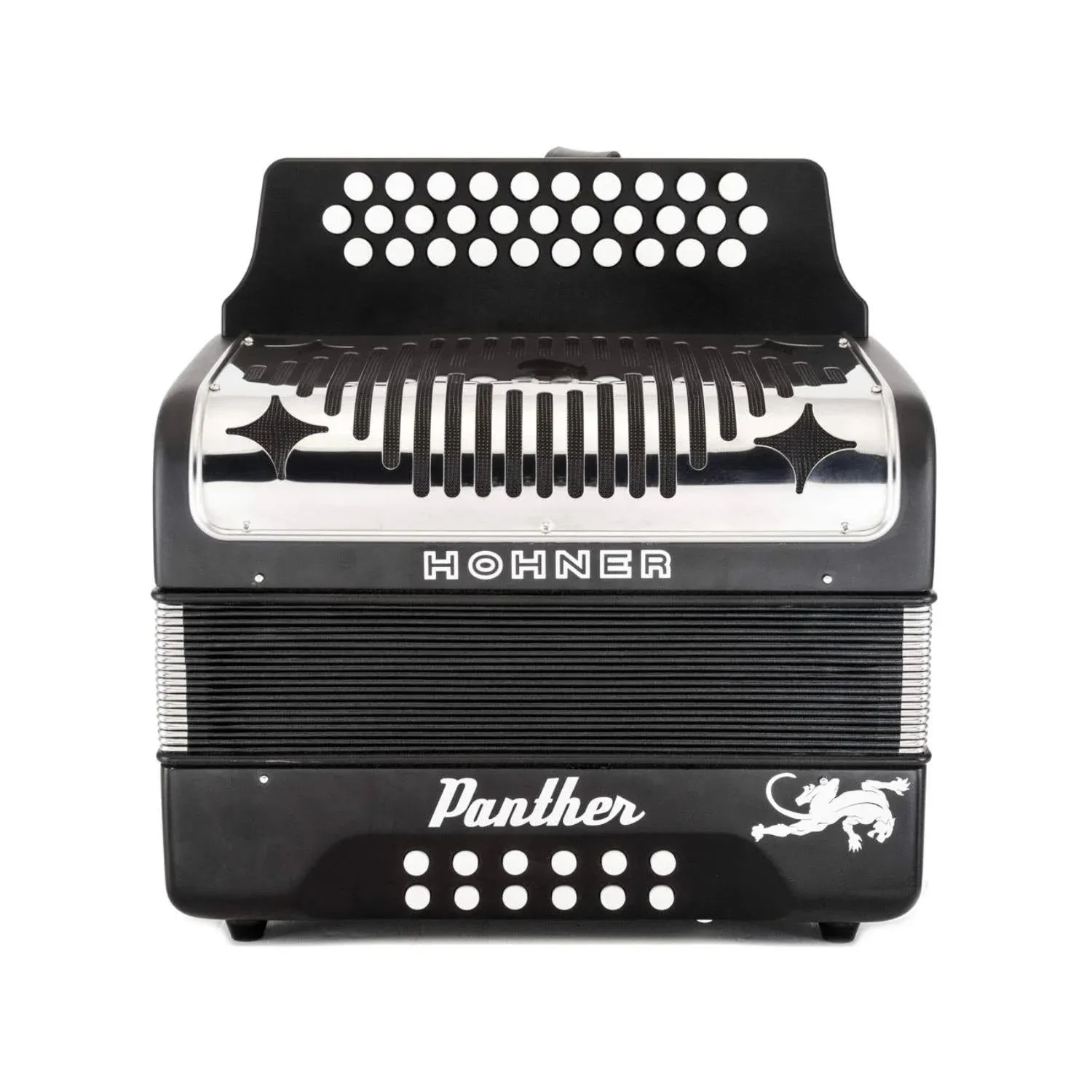 Hohner Accordions Panther 3-Row Diatonic Accordion (Black)