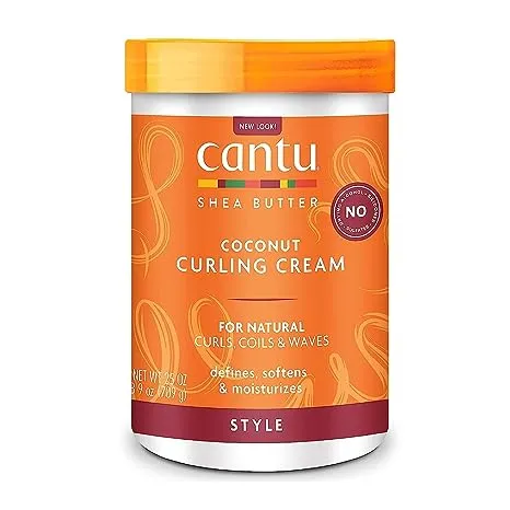 Cantu Shea Butter for Natural Hair Coconut Curling Cream, 25 Ounce