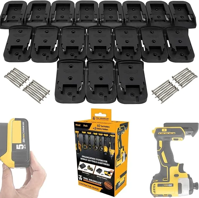 Tool Wrangler Organization for DeWalt 20V Tools & Batteries