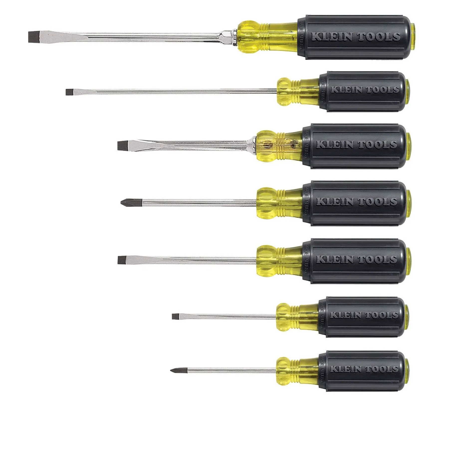 Klein Tools 85076 - 7-Piece Cushion-Grip Screwdriver Set