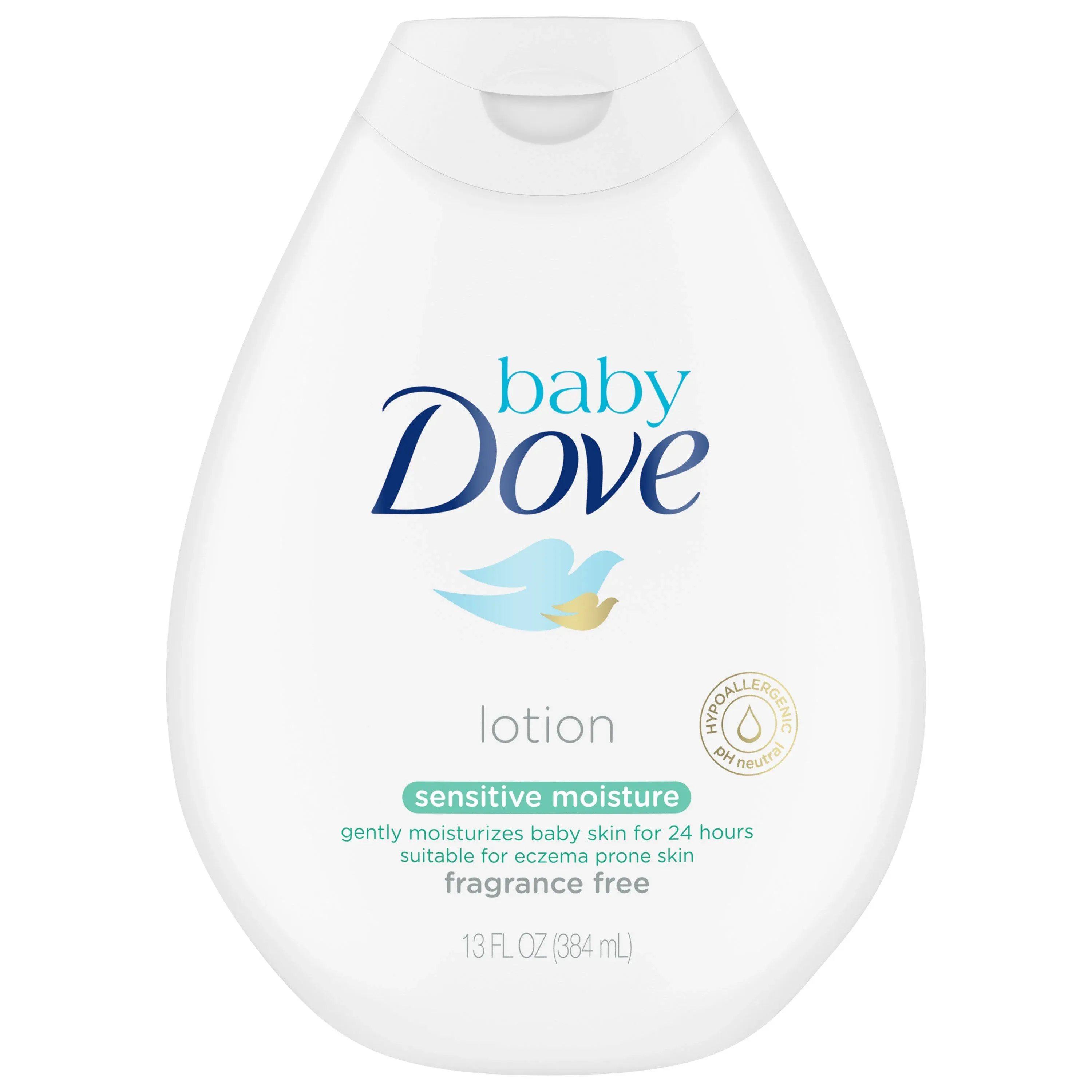 Dove Baby Sensitive Moisture Lotion, Fragrance Free, 13 Oz