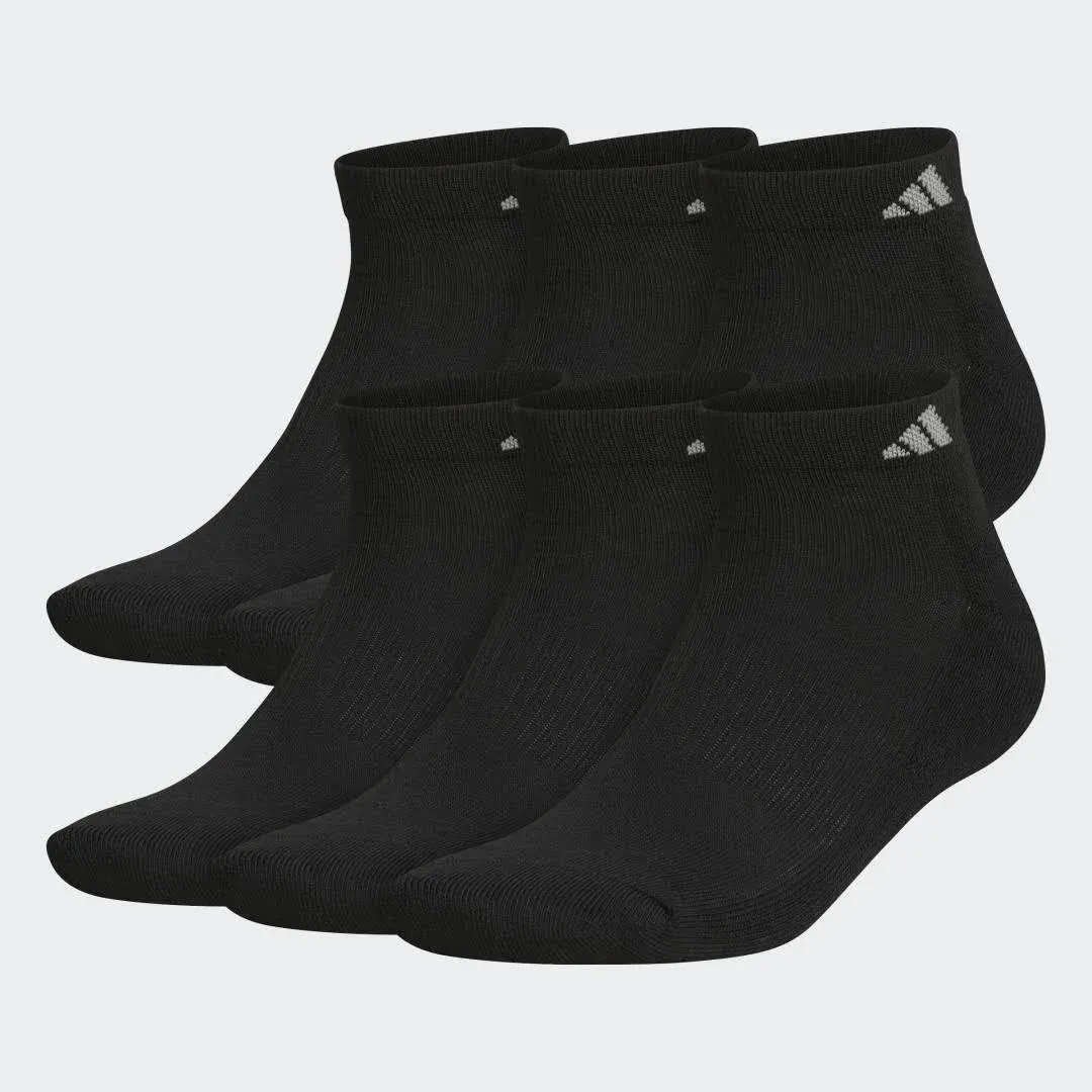 Adidas Men&#039;s Athletic Cushioned No Show, Low Cut, Quarter, Crew Socks (6 Pairs)